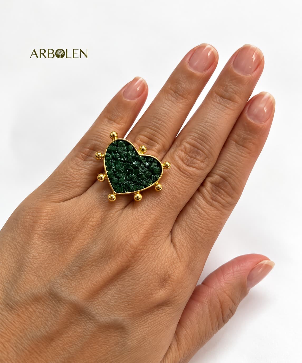 ANILLO CORAZÓN CON MURALLA