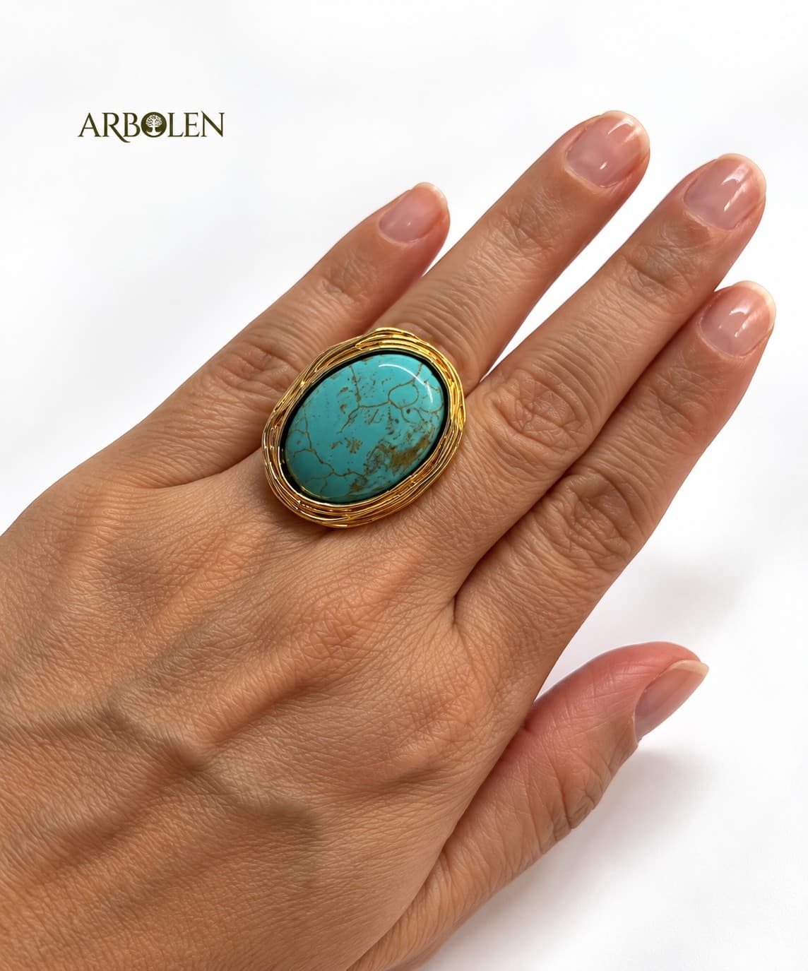 ANILLO CON PIEDRA TURQUESA
