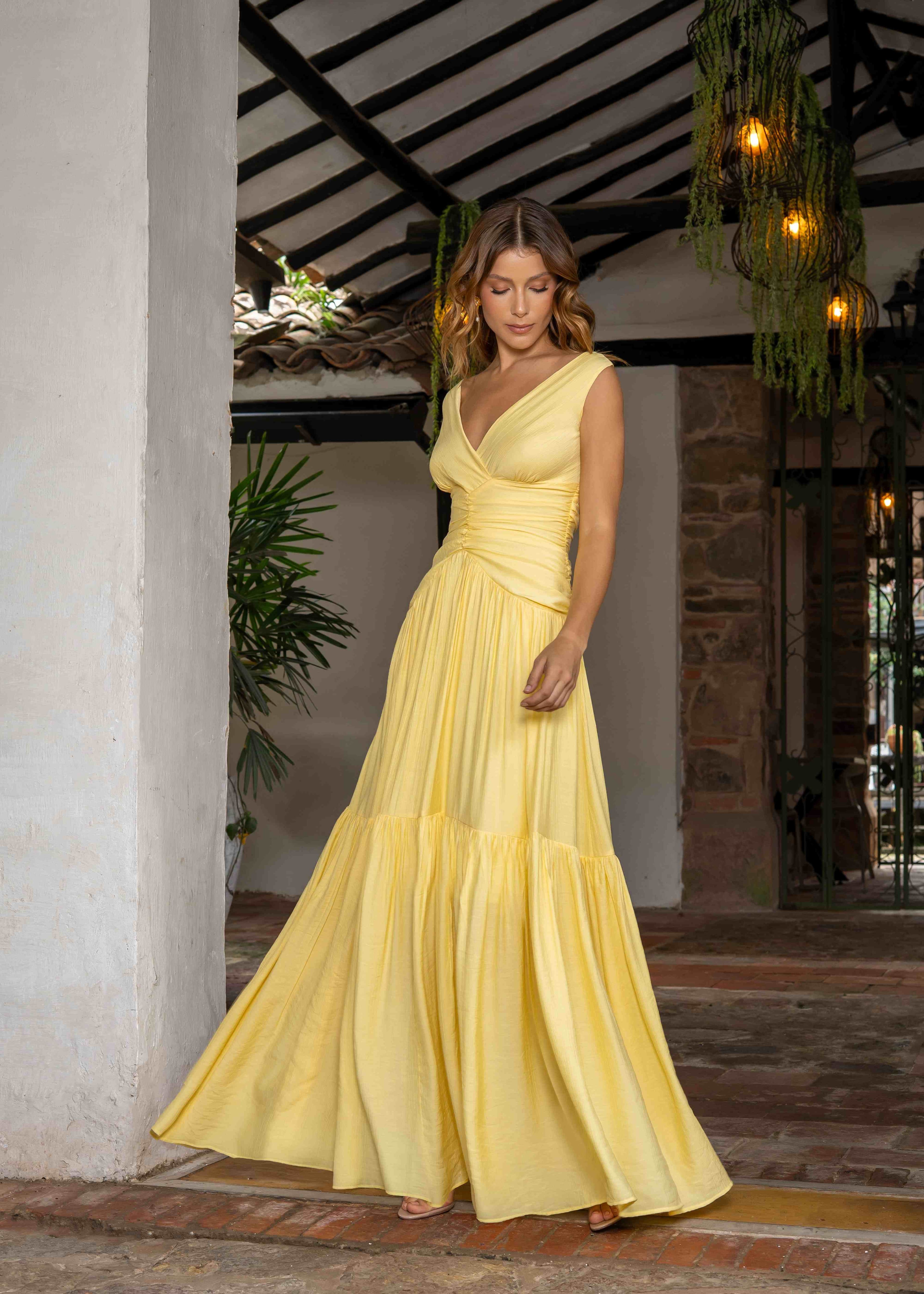 VESTIDO AMALIA AMARILLO