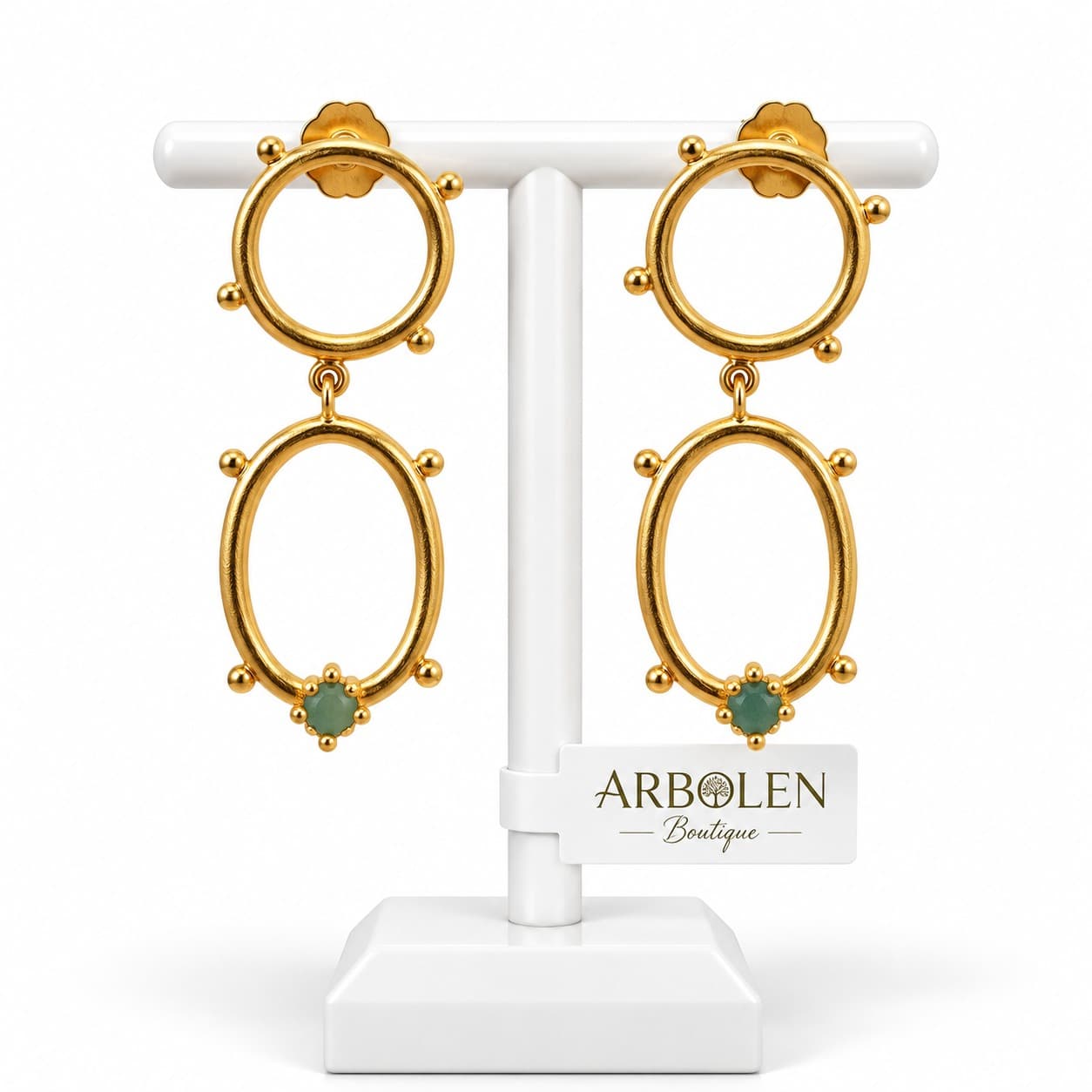 ARETES AURA TURQUESA