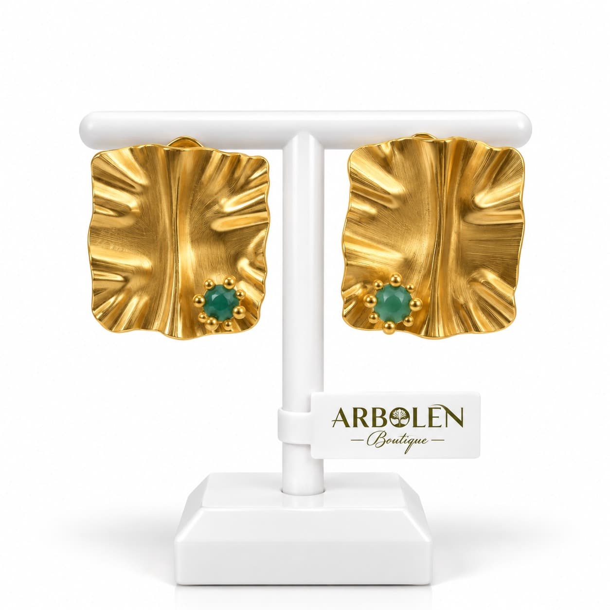 ARETES BRISA ESMERALDA