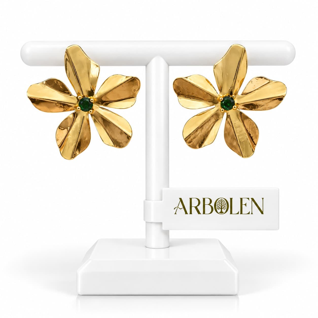 ARETES FLOR DE JADE