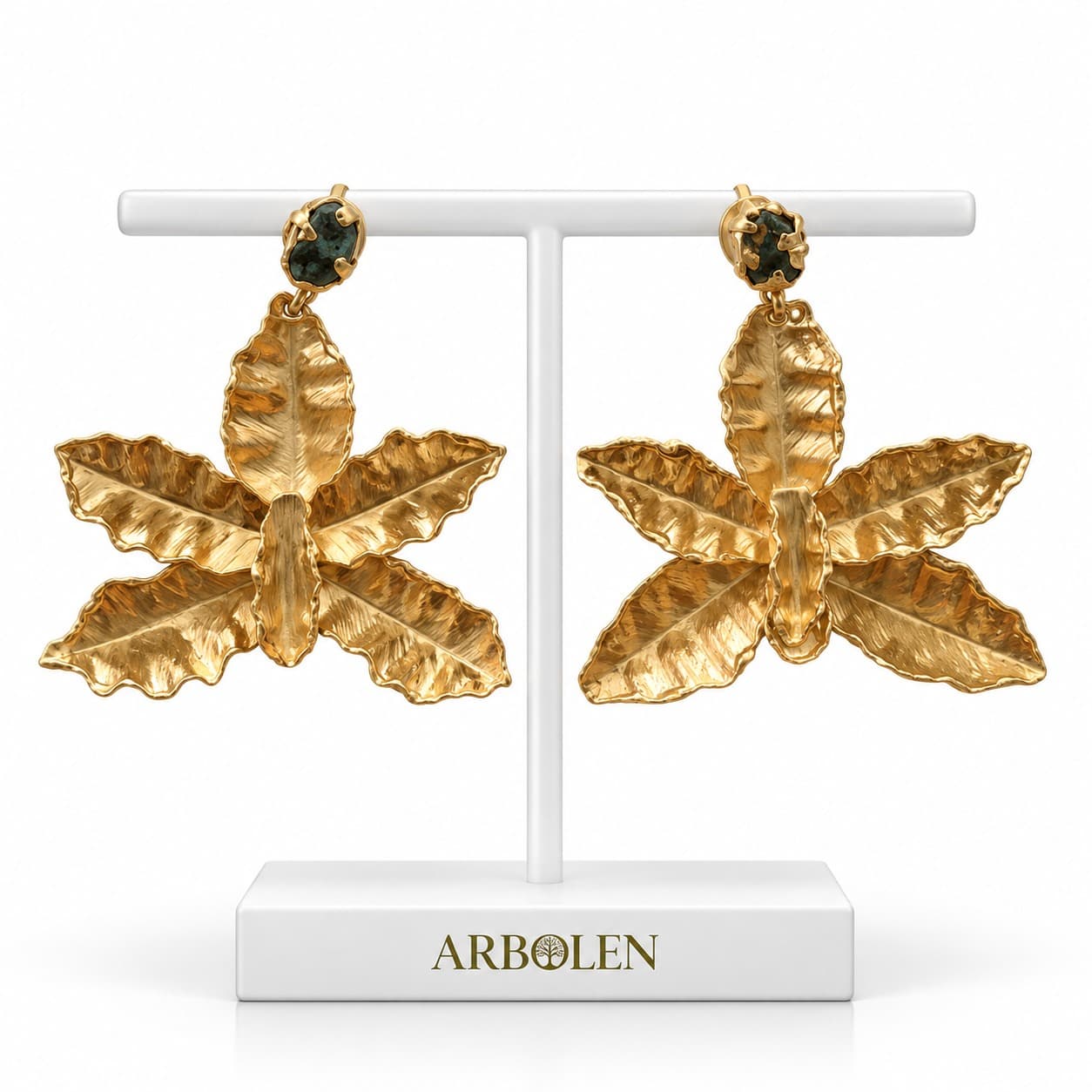 ARETES HOJAS IMPERIALES